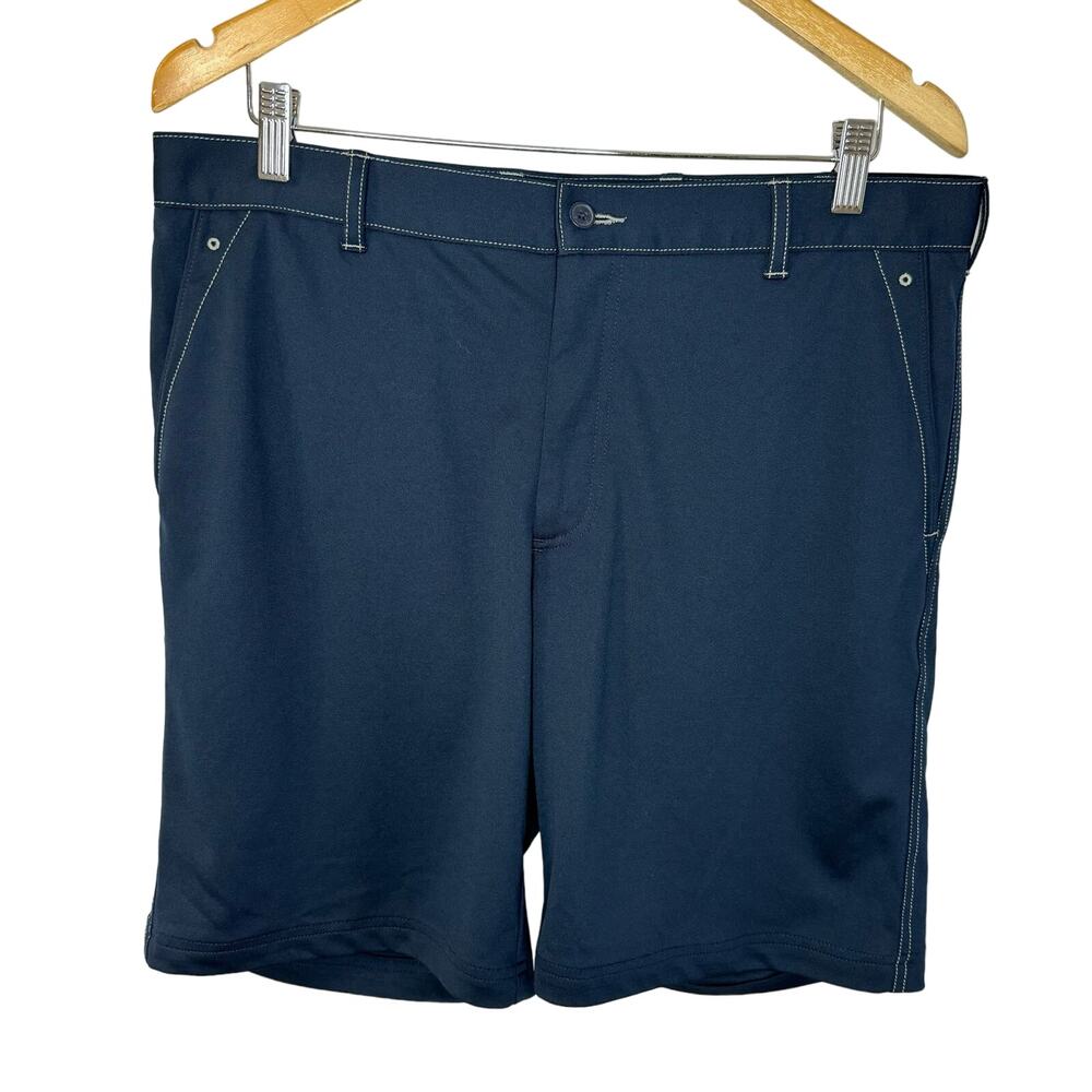 Bobby Jones  R18 Tech Performance Golf Shorts Stretch Navy Blue Men's 35